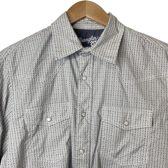 Wrangler 20X Competition Advance Comfort Mens Medium Snap Button Western Shirt - Picture 4 of 12